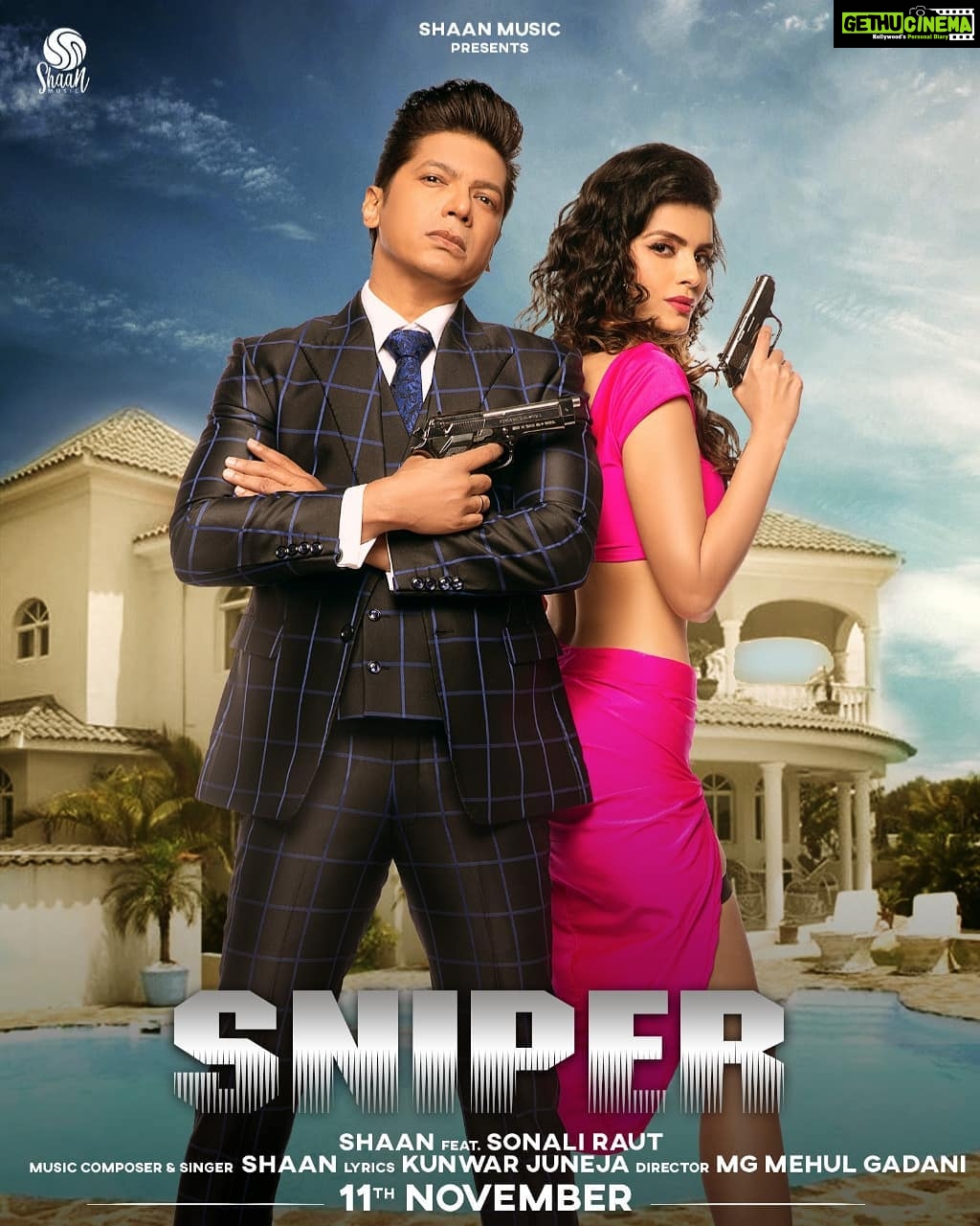 Sonali Raut Instagram - 'Don' kehta hai ki uska intezaar toh 11 mulkon ki police kar rahi hai, lekin kya main iss 'Don' ko pakad paungi? Dekhiye 11 November ki subah 11 baje!! The World Premiere of #Sniper on *11th November 2020* #BreakTheBox #DareToBeDifferent #Shaan #SingerShaan #ShaanMusic #ShaanSingle #SonaliRaut #KunwarJuneja #NewMusic #IndiePop #HipHop #ComingSoon @singer_shaan @adityadevmusic @junejakunwar @mgmehulgadani @riyazzamlani