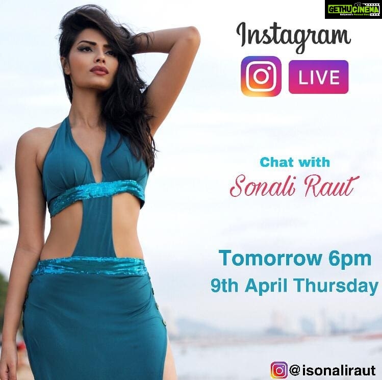 Sonali Raut Instagram - Coming Live tomorrow at 6pm!!!Lets chat together !! Managed by @slashproductions #instalive #lockdown