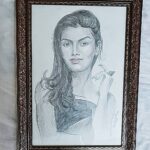Sonali Raut Instagram - Such a lovely Sketch gifted to me. So mch love #fanlove ❤❤ #sketch #love #frame #gift #art #grateful #talent