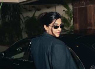 Sonam Kapoor Instagram - ✈️ 👀 😆 Dress & blazer by @doh_tak_keh Overcoat @shopstaple.in Bag @gucci Boots @tods Rings @misho_designs Earrings @jessica_mccormack Necklaces @eyefunny_official Styled @rheakapoor Team @manishamelwani @sanyakapoor Make up @savleenmanchanda Hair @themadhurinakhale Reel @Pranavgoswamy Shot by @amaker7 @thehouseofpixels
