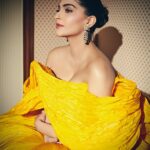 Sonam Kapoor Instagram – Looking towards the 🌞 
Outfit – @saramrad
Jewels – @chopard
Shoes – @louboutinworld 
Styling – @rheakapoor 
Style team – @chandiniw @manishamelwani @sanyakapoor 
Make up – @mallika_bhat
Hair – @bbhiral
Images – @thehouseofpixels 
Managed by – @neeha7 @chandnimodha_
Special thank you – @elleforlily @arshifarid