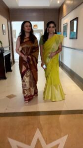 Sonia Agarwal Instagram - At Madurai for wedding event with BFF #bffgoals ❤️