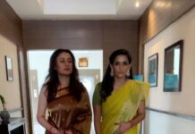 Sonia Agarwal Instagram - At Madurai for wedding event with BFF #bffgoals ❤️