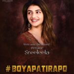 Sreeleela Instagram - Happy Vijayadashami 🔱 Excited for this ✨ #BoyapatiRAPO @ram_pothineni #BoyapatiSreenu @srinivasaasilverscreenoffl @srinivasaachitturi