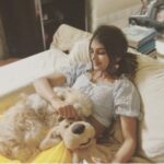 Sreeleela Instagram - My adorable , cute , fun ,obedient little fur ball ,You would just cuddle up and make me feel cozy, I’ll miss you sleeping on me and me falling asleep with you. Will miss you a lot dolly.