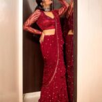 Sreemukhi Instagram - Aadivaaram with star maa parivaaram! ✨ On @starmaa every Sunday at 11 am! ✨ Styled by @greeshma_krishna.k Outfit @gummadidalashashi.label Jewellery @yuvi_collections PC @chinthuu_klicks Make up @nookesh.malla Hair @mahi_brand_ #sreemukhi #starmaa #aadivaaramwithstarmaaparivaaram #styledbygkk