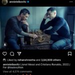 Sunder Ramu Instagram - Two legends shot by another legend @annieleibovitz if I had to pick one commercial photo shoot I wish I had shot it would be this one.