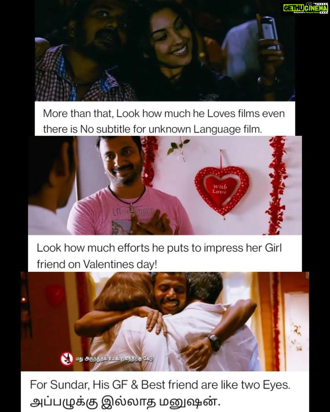 Sunder Ramu Instagram - Was tagged on this. Looks like the Sunder character had a decent impact apart from Karthikโs story being a lot like mine in real life. Perfect combo to start my film career. Great team and a story about the art form I love so much and the fact that I got to act in it ( the other art form I love) #dhanush #selva @richalangella @zarabarringpandey @poogramster #maathi @gitanjaliselvaraghavan @tushram P.s. I donโt understand a lot of what is written on the slides so I hope itโs not derogatory to anyone. Posted @withrepost โข @cine_stuffs_ Just saw this Wholesome slides in twitter,, wanted to share with you guys....๐. It's,, true Sunder character in Mayakkam Enna was something special. He is a character that how a friend should be! @soondah_wamu @selvaraghavan ๐ ๐ฟ๐ ๐๐ค๐ง ๐ฅ๐ง๐ค๐ข๐ค๐ฉ๐๐ค๐ฃ ๐๐ฉ ๐ก๐ค๐ฌ ๐๐ค๐จ๐ฉ Follow @cine_stuffs_ for more . Our backup id : @movies__and_more . Turn on post notification ๐ . See our previous posts ๐โฎ๏ธ . Like ๐ and support us ! . #mayakkamenna #sunderramu #selvaraghavan #dhanush #richalangella #gvprakashmusical