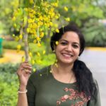 Sunitha Upadrashta Instagram - Spring is such a beautiful season. It’s a feast to the eyes to see the young green leafs and the bountiful blossoms🌿enjoying the season like never before especially in Hyd!!