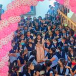 Sunitha Upadrashta Instagram – With Bala Bharathi school (kurnool) girls.. Blessed to see a lot of love and admiration for me❤️