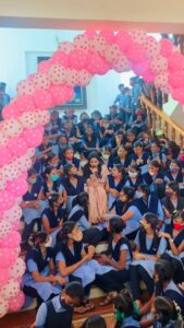 Sunitha Upadrashta Instagram - With Bala Bharathi school (kurnool) girls.. Blessed to see a lot of love and admiration for me❤️