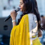 Sunitha Upadrashta Instagram – Singing is the secret of my energy😊