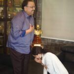 Sunitha Upadrashta Instagram - Want to touch your feet and take your blessings once again .. Mavayya ..