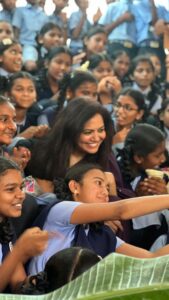 Sunitha Upadrashta Instagram - Another beautiful day with Bala Bharathi school kids❤️❤️