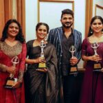 Surabhi Lakshmi Instagram – Happy and humbled to receive the Kerala Film Critics Best Actress award from Adoor Gopalakrishnan Sir for the film Jwalamukhi. 
Every award is a reminder to keep marching forward and strive for more ✨

Event : Kerala Film Critics Award
Photography : @maheshfotographie
Wardrobe Consultant : @arjun_vasudevs
HMUA : @amal_ajithkumar
Wearing : @ektha.prescilajosephchungath
Jewellery : @anokhi_priyakishore 

#KeralaFilmCriticsAward #BestActress #AboutWork #Gratitude