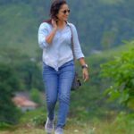 Surabhi Lakshmi Instagram - Sometimes all the soul needs is a walk in nature 📸 @sethu_athippillil . . . . . . . . . . . #insta#instagram#instafam#pic#picoftheday#instadaily#instafamily#hilltop#movieshooting#work#movielocation#locationstill