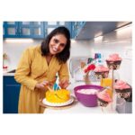 Surabhi Lakshmi Instagram – CADBEREES bake ‘n’ tools do vist them to get some amazing products for baking.
Photoshoot for @cadberees
Photography: @arun_payyadimeethal 
Makeup and hair: @makeupbydevivivek
Costume: @__eva_97__ 
Art director: @sijoy_krishnan retouch:@suveeshgraphiccyanide 
.
.