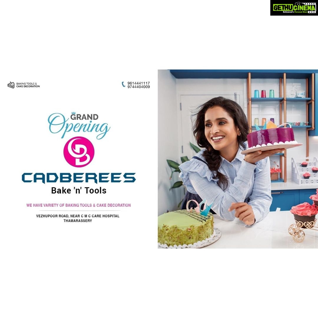 Surabhi Lakshmi Instagram - Grand opening for CADBEREES bake ‘n’ tools do vist them to get some amazing products for baking. Photoshoot for @cadberees Photography: @arun_payyadimeethal Makeup and hair: @makeupbydevivivek Costume: @__eva_97__ Art director: @sijoy_krishnan Layout: @suveeshgraphiccyanide Camera Assistent:@rahulthuvassery_94 . .