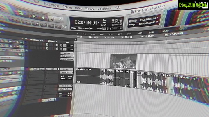Surabhi Lakshmi Instagram - Hey folks, Our upcoming project ’THALA’ of Mania Movie Magix International by @khais_millen kick started the post production process. Few months back the team had to unfortunately pause the work due to the pandemic and following lockdown. Now, I am super excited to take you people to show our dubbing sessions and much more !!! Stay tuned to my YouTube channel ‘ Surabees’ at sharp 5pm for watching the fun filled behind scenes of our work 😍❤️