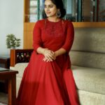 Surabhi Lakshmi Instagram - "Red has always been my colour because red stands out." Makeup & styling: @jo_makeup_artist Costume by: @alankaraboutique Photo courtesy: @vipinkattappana