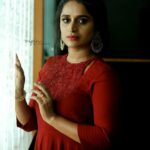 Surabhi Lakshmi Instagram - "Red has always been my colour because red stands out." Makeup & styling: @jo_makeup_artist Costume by: @alankaraboutique Photo courtesy: @vipinkattappana