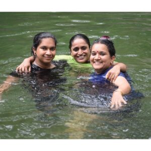 Surabhi Lakshmi Instagram - Just jump in🏊🏽‍♀️🧿
@___.aaksh___ 
📸@_i_aarya_._ 
@arambresorts 

#explore #keralatourism #kerslaactress #family #swimming