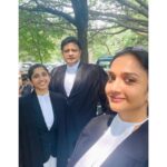 Surabhi Santosh Instagram – Post victory selfie! #EDMatter
Also, guess my Seniors age (@karishmauthappa asked me to do it 😁) Karnataka High Court