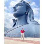 Surabhi Santosh Instagram - You don’t go to him, he calls you when it’s time ♥️ #BlessedWithMyTime #AdiYogi Adiyogi Shiva statue