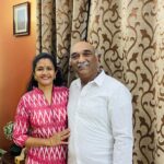 Surabhi Santosh Instagram - Home quarantined with this happy couple, so decided on an impromptu anniversary shoot😁 At this day and age, for millennials like me, who are beginning to understand the complexities of relationships other than familial bond, this is nothing less than an achievement. Something to aspire to and learn from. #32years of togetherness is no small feat. Someone should hand out awards to couples like these! Happy anniversary to my universe on earth☺️🥰