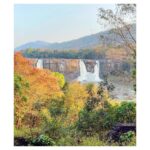 Surabhi Santosh Instagram - #Kerala you beauty! #TravelStories #Athirapally #Waterfalls #Beauty #Scenic #godsowncountry Athirapally Waterfalls