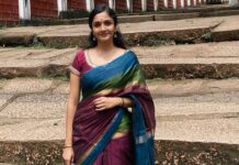 Surabhi Santosh Instagram - 💜💜💜 Thirumandham Kunne Temple Angadipuram