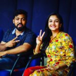 Surabhi Santosh Instagram – Good vibes only✨  chilling with the man @aswin_official ✌🏻 click by @basil.eldo