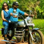 Surabhi Santosh Instagram - My drop to the caravan cuz walking be too mainstream😁#GrandfatherMovie #behindthescenes #assistantdirector/biker #royalenfieldride