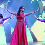 Surabhi Santosh Instagram - The job of feet is walking, but their hobby is dancing💕 #asiavisionawards #dancinglikenotomorrow 🔅Outfit:@vedhikafashion 🔅MUA:@fashionistas_bioscope 🔅Styling:@kavithasantosh29 Global Village