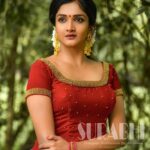 Surabhi Santosh Instagram - Traditional ways💕 #promotions #interview Outfit by @diva_womensclothingstore Photography by @manumulanthuruthyphotography