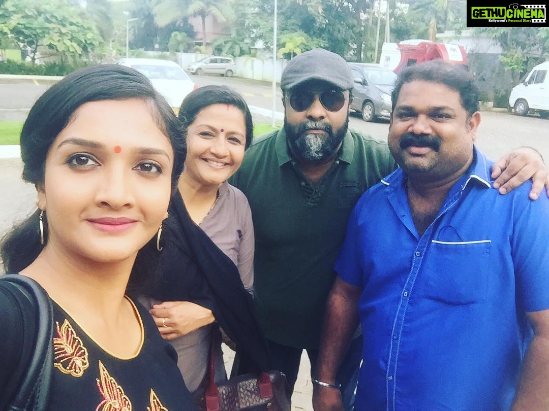 Surabhi Santosh Instagram - Morning promotions at #mazhavilmanorama 💕💕💕 Mazhavil Manorama Studio