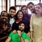 Surabhi Santosh Instagram - We are more than just co actors, we are #onefamily with #onedream! #justmyluck #kinavallikoottam ❤️