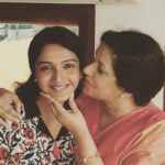 Surabhi Santosh Instagram – #mymamabear #sweetheart #jayamenon #shoottimes #kuttanadanmarpappa