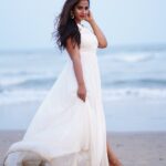 Swathi Deekshith Instagram – 🌊🤍✨

Costume by @divya_varun_official