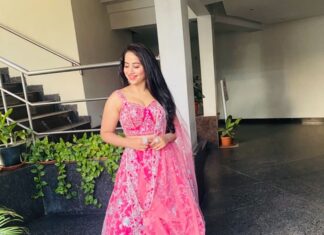 Swathi Deekshith Instagram - ✨ Beautiful lehanga by @sashivangapalli 💓 Annapurna Studios