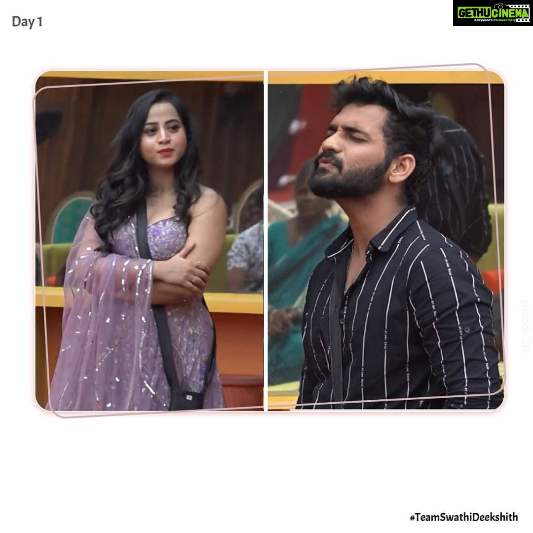 Swathi Deekshith Instagram - They've done their best to impress #SwathiDeekshith. . First day was a #FunDay for Swathi. . Styled by @impriyankasahajananda . Outfit @lekhareddycouture . Jewellery @kushalsfashionjewellery . . #TeamSwathiDeekshith #SwathiDeekshith #BiggBoss4Telugu #StyledbyPriyankasahajananda #BiggBossTelugu4 #BiggBoss #Swathi #Deekshith #SuppprtSwathiDeekshith