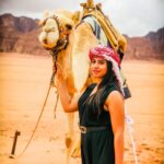 Swathi Deekshith Instagram – 🐫 🏜 🌬 Wadi Rum, Jordan