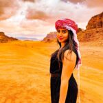 Swathi Deekshith Instagram – Wanderlust and desert dust.. #wadirum #jordan #jordandiaries Wadi Rum