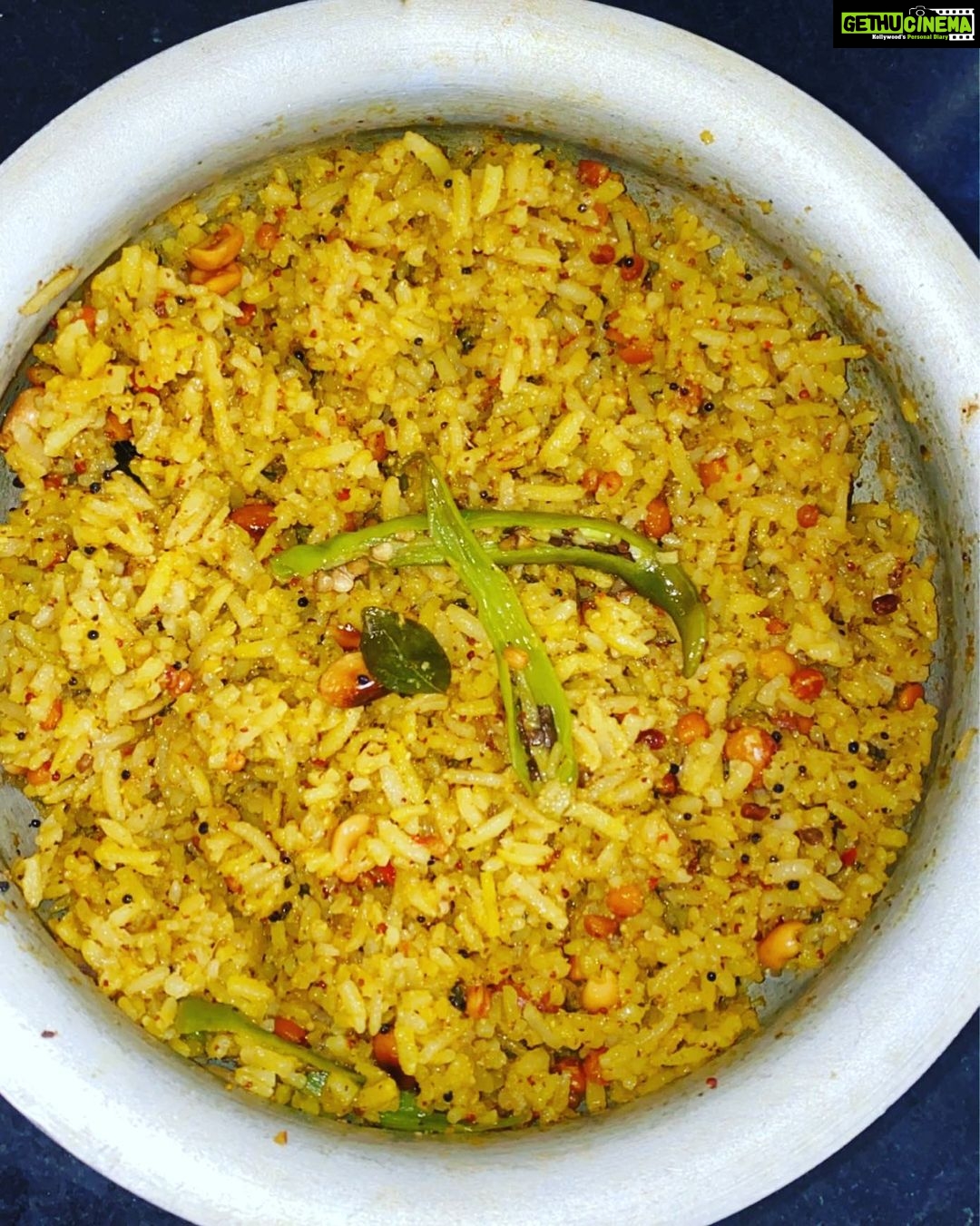 Swathi Deekshith Instagram - Prasadam pulihora 😍 #mykitchenstories #lovecooking