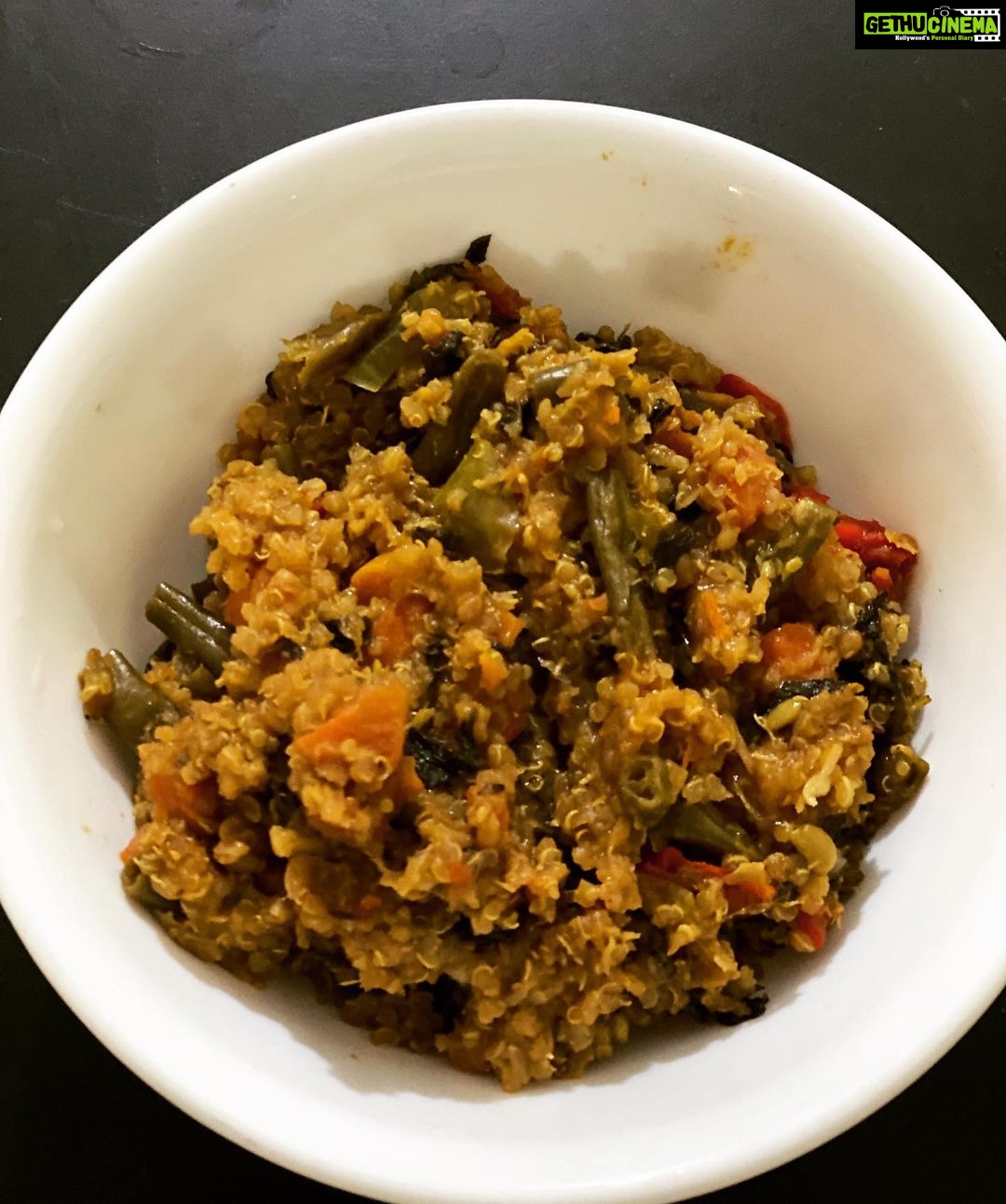 Swathi Deekshith Instagram - Veg Quinoa puloa❤️ #healthygreens #healthyeating #mykitchenstories #lovecooking