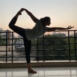 Swathi Deekshith Instagram – #natarajasana #yogapractice #yogalife
