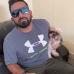 Swathi Deekshith Instagram - Whiskey 🐶 and his new mate 😃 @silaspaul7