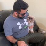 Swathi Deekshith Instagram - Whiskey 🐶 and his new mate 😃 @silaspaul7