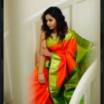 Swathi Deekshith Instagram - Lost in 💭 #saree @sylee.ethnic 📸-@chinthuu_klicks @santespahyderabad #instagram #istalife #calm #photoshoot #sareeshoot #ethinic #actorslife #kanchipattusarees #kanjeevarampattu #pattu Sante spa cuisine - Hyderabad