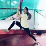 Swathi Deekshith Instagram - Stretch..stretch ...and stretch ...oops don’t forget to smile 😀 #yogaforlife #feelblessed #yoga #arialyoga Bodhi Yoga Fitness Studio - Jubilee Hills